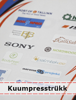 Prinditud logode kuumpresstrükk