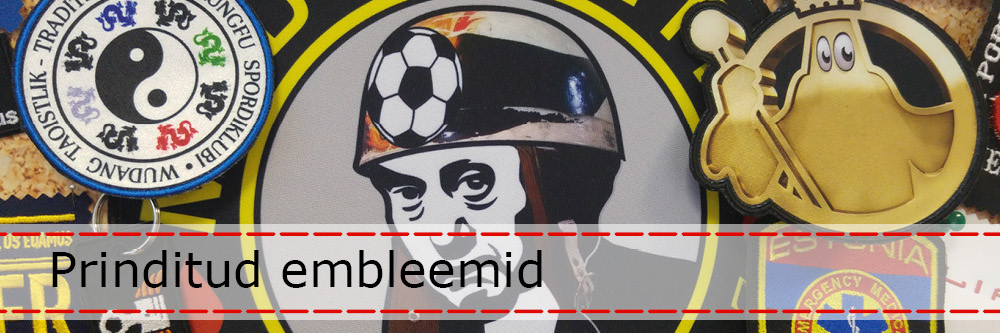 Prinditud ja tikitud embleemid