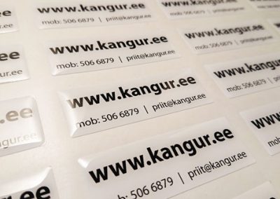Kristallkleebis, 3D kleebis, mullkleebis